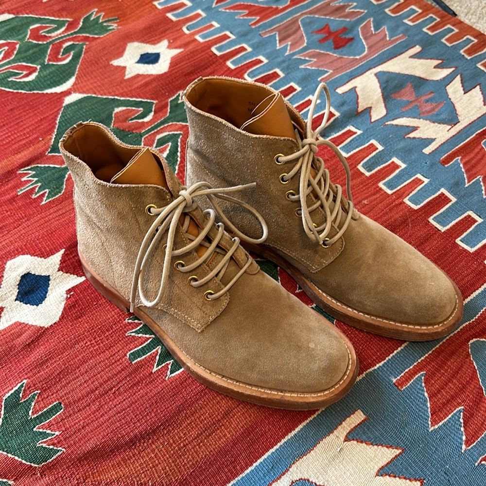 Saint Laurent Suede Lace Boots